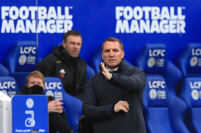 Leicester City manager Brendan Rodgers. AFP