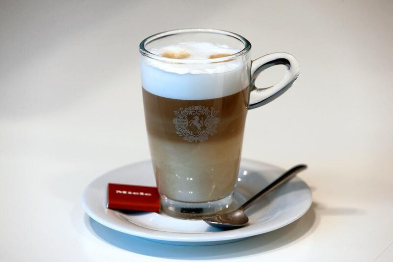 A latte macchiato made by Miele coffee system. Pawan Singh / The National