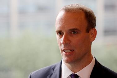 British Foreign Secretary Dominic Raab will set out the UK's new foreign policy agenda for a US audience in his address. Reuters