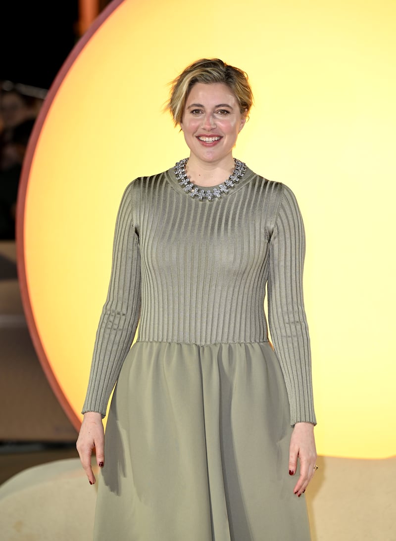 Barbie director Greta Gerwig was among the big names to attend the premiere