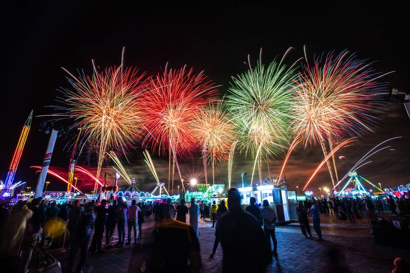 A 40-minute firework extravaganza at the Sheikh Zayed Heritage Festival