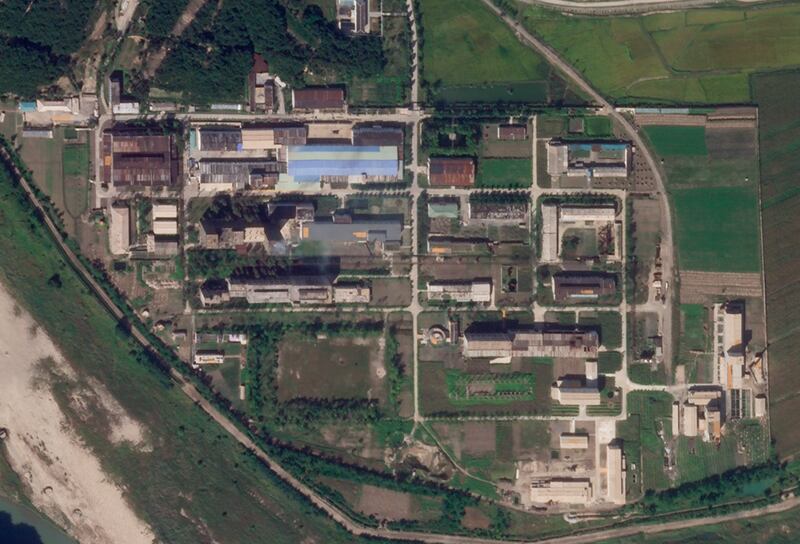 A uranium enrichment plant at North Korea's main Yongbyon nuclear complex. AP