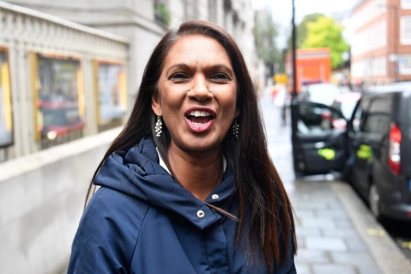 epa07867922 Anti-Brexit campaigner Gina Miller leaves a studio in London, Britain, 25 September 2019. Members of Parliament have been recalled after the Supreme Court ruled that the suspension of parliament by British Prime Minister Boris Johnson was not lawful.  EPA/NEIL HALL