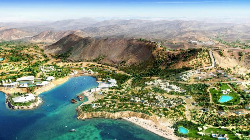 Amaala will border the city of Neom and the Red Sea Project within the Prince Mohammed bin Salman Natural Reserve. Courtesy SCTH.