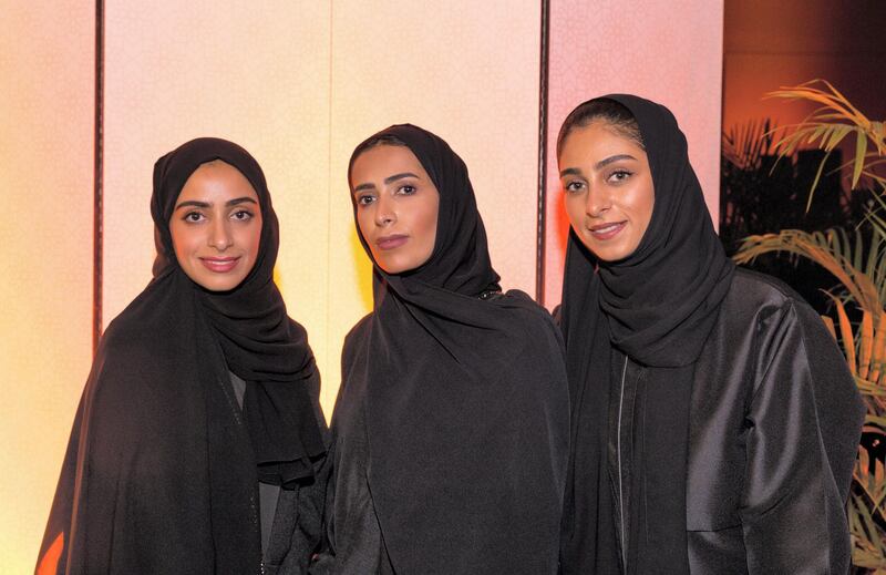 <p>Fatma Al Muddhareb, Buthaina Al Marri &amp; Rawdha Al Shaffar&nbsp;of A Friend of Mine by Xpoze&nbsp;</p>
