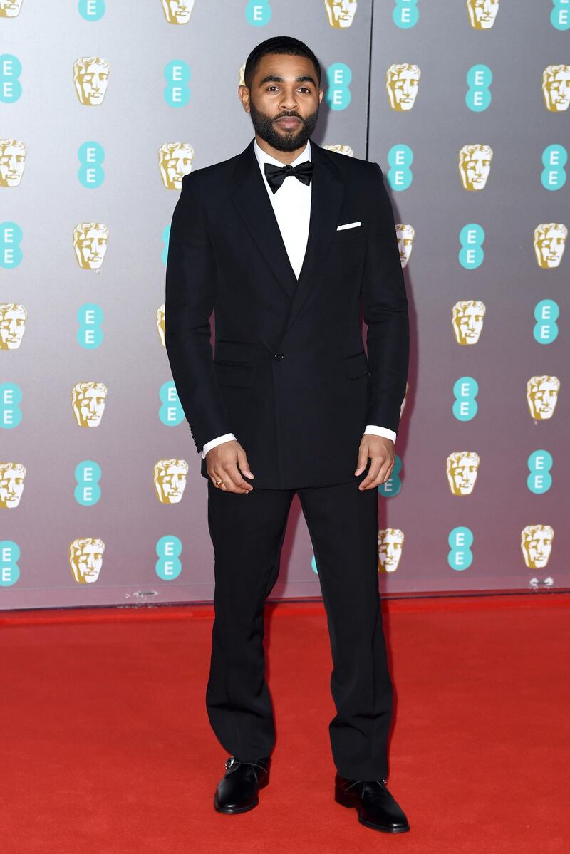 Anthony Welsh arrives at the 2020 EE British Academy Film Awards at London's Royal Albert Hall on Sunday, February 2. Getty Images