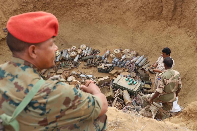 The force collected some 5,000 landmines.  AFP