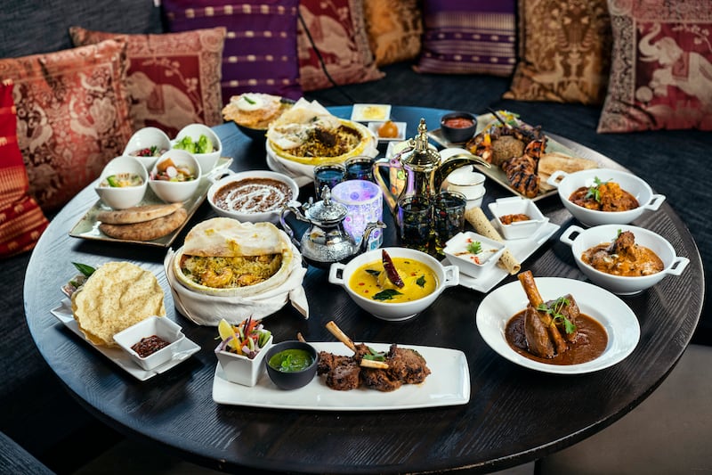 The iftar spread at Shamiana, Taj JLT.