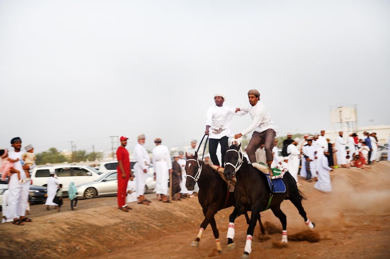 These public exhibitions offers a glimpse at one of Oman’s most prestigious traditions.  Courtesy David Ismael