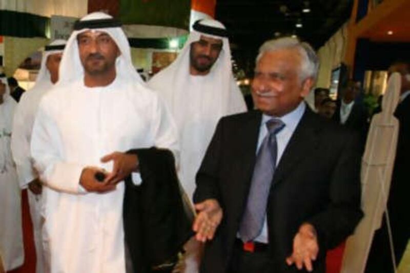 Sheikh Ahmed bin Saeed Al Maktoum, left, the chairman of Emirates Airline said, "the Middle East business aviation market is expected to reach Dh2.9 billion by 2012."