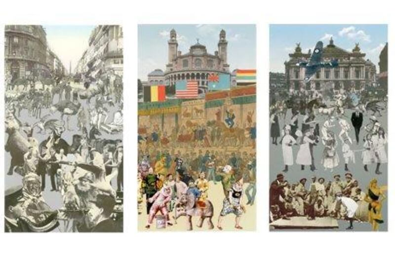 In partnership with Artrepublic, Culture Label offers limited-edition prints of Sir Peter Blake's (from left) Paris - Men with their Pets; Paris - Circus I; and Paris - Dancing. Courtesy CultureLable.com, Artrepublic, Sir Peter Blake