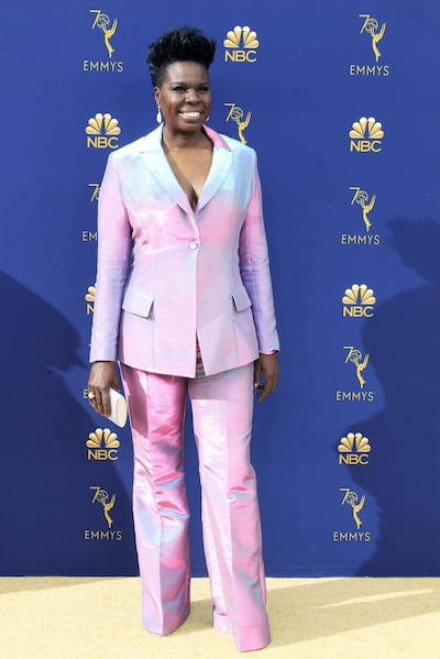 epa07028694 Leslie Jones arrives for the 70th annual Primetime Emmy Awards ceremony held at the Microsoft Theater in Los Angeles, California, USA, 17 September 2018. The Primetime Emmys celebrate excellence in national prime-time television programming.  EPA/NINA PROMMER