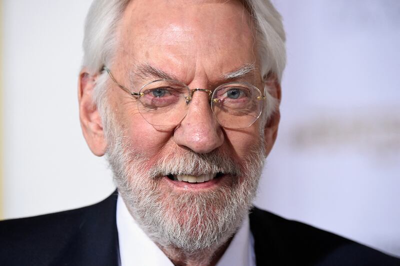 Donald Sutherland's screen career spanned more than 50 years.  AFP