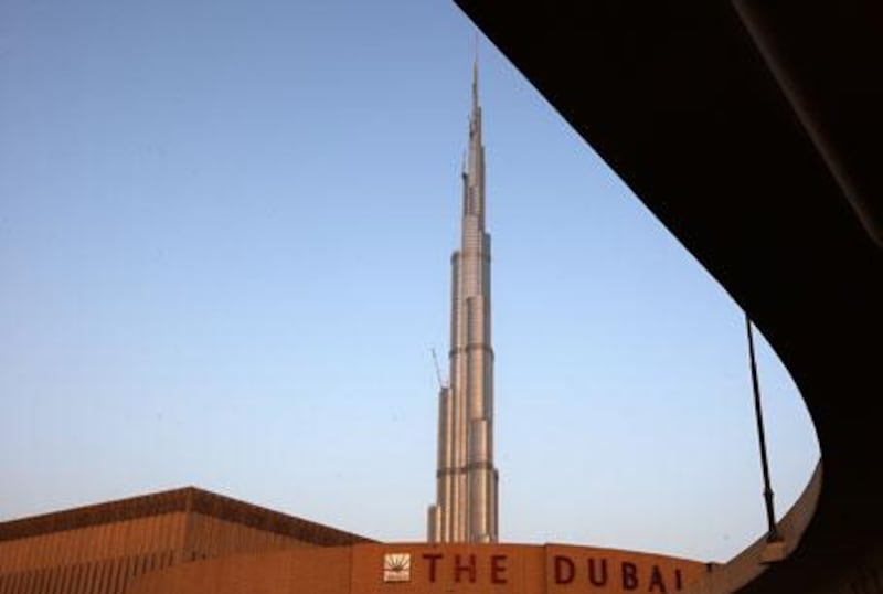 Burj Dubai skyscraper towers above The Dubai Mall. Sheikh Ahmed bin Saeed Al Maktoum, Chairman of the Supreme Fiscal Committee, spoke out today about Dubai World's restructuring plan.