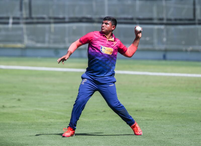 Aayan Khan of the UAE took three wickets and played a match-winning innings against Namibia