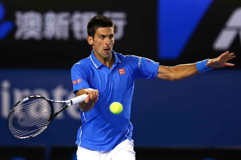 2015: Djokovic beats Andy Murray 7–6, 6–7, 6–3, 6–0 for victory at the Australian Open.