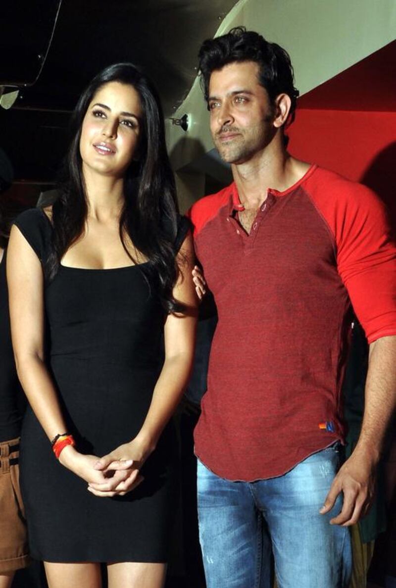 The actors Katrina Kaif, left, and Hritik Roshan. AFP 