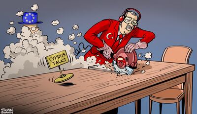 Our cartoonist's take on Turkish President's Recep Tayyip Erdogan's call for a two-state solution on Cyprus