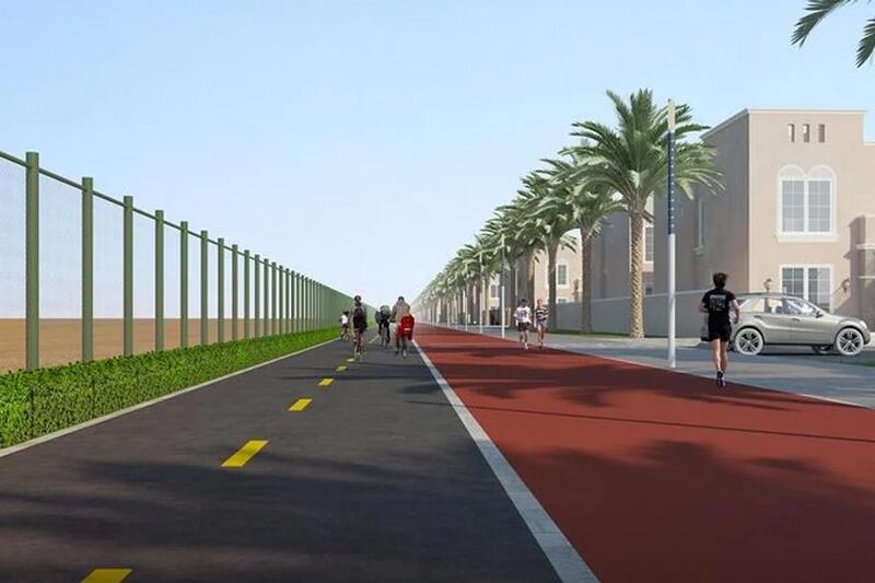 The five-kilometre track is due to open next year. Courtesy Dubai Media Office
