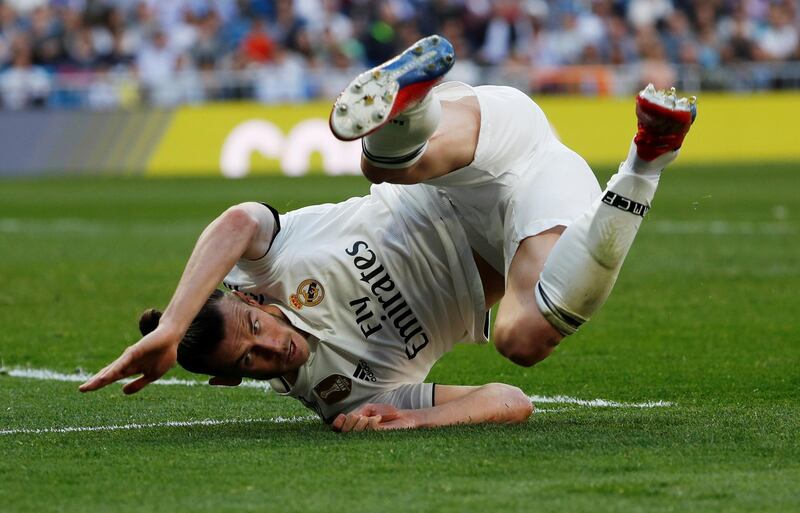 Real Madrid's Gareth Bale in action. Reuters