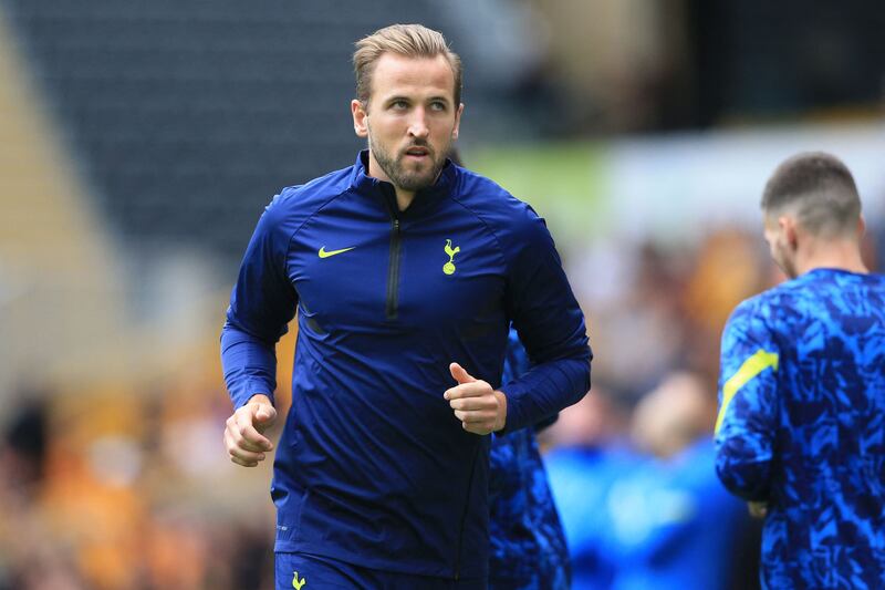 Harry Kane has been named in Tottenham's bench for Sunday's match. AFP
