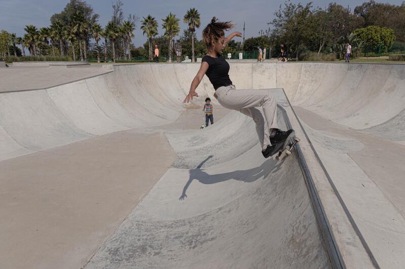 Skateboarding was added to the Olympic programme in Tokyo 2020, featuring two disciplines: Street and Park. Aya Asaqas does Park skating and still cannot believe she is in a position to represent Morocco at the Games this summer. Photo: Aya Asaqas