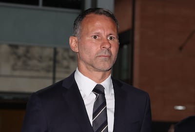 Former Manchester United footballer Ryan Giggs arrives at Manchester Crown Court for the verdict in his trial. Reuters