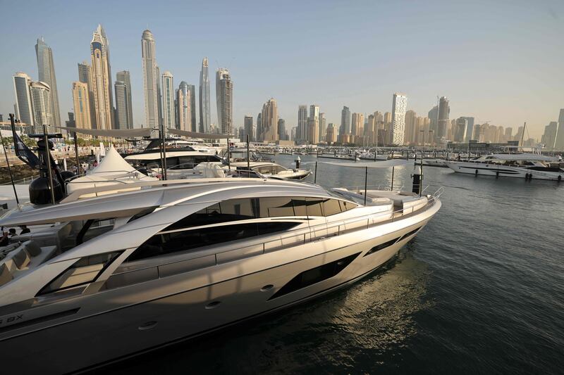 Dubai's boat show runs from February 28 to March 3 at Dubai Harbour. AFP