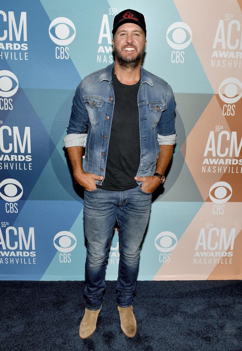 NASHVILLE, TENNESSEE - SEPTEMBER 14: Luke Bryan attends virtual radio row during the 55th Academy of Country Music Awards at Gaylord Opryland Resort & Convention Center on September 14, 2020 in Nashville, Tennessee.   Jason Davis/Getty Images for ACM/AFP