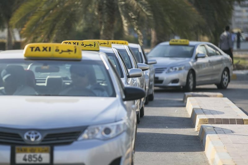 Abu Dhabi taxis are being fitted with closed-circuit cameras in the next year to improve security. Mona Al Marzooqi / The National  
