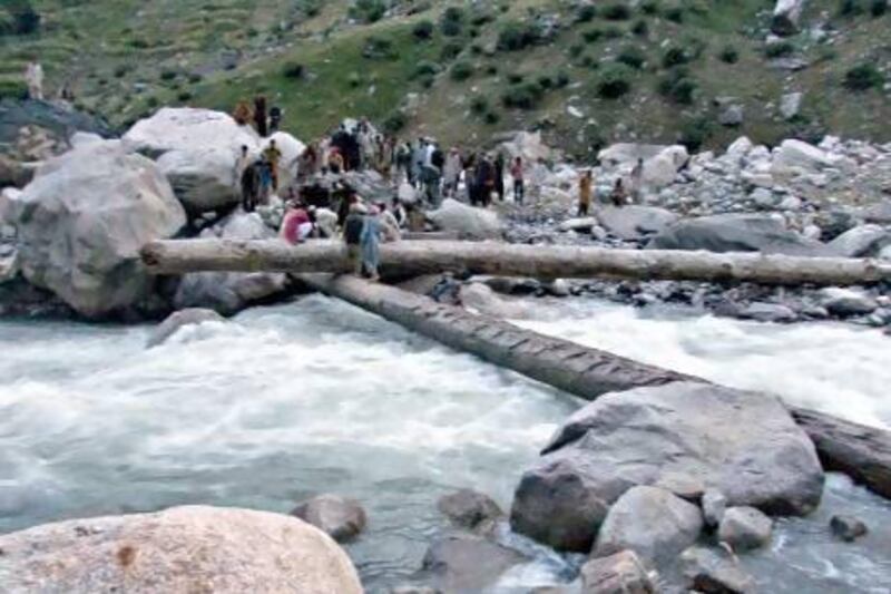 To the locals the Jagraan Nala is no more than a mountain stream, but such nonchalance belies the deadly currents that overwhelm everything in their path.