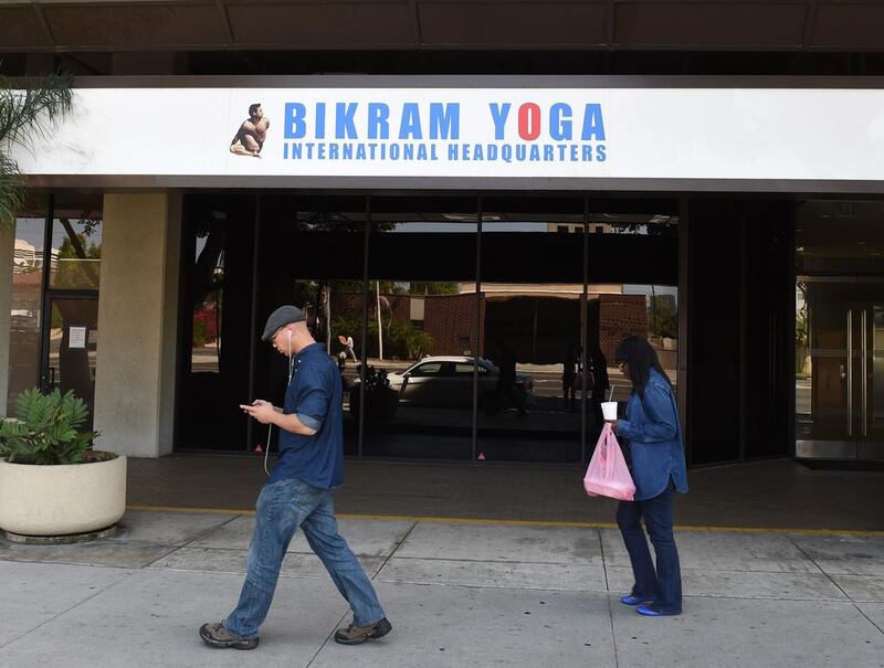 The Bikram yoga headquarters in Los Angeles is seen here on April 1, 2015. Mark Ralston / AFP