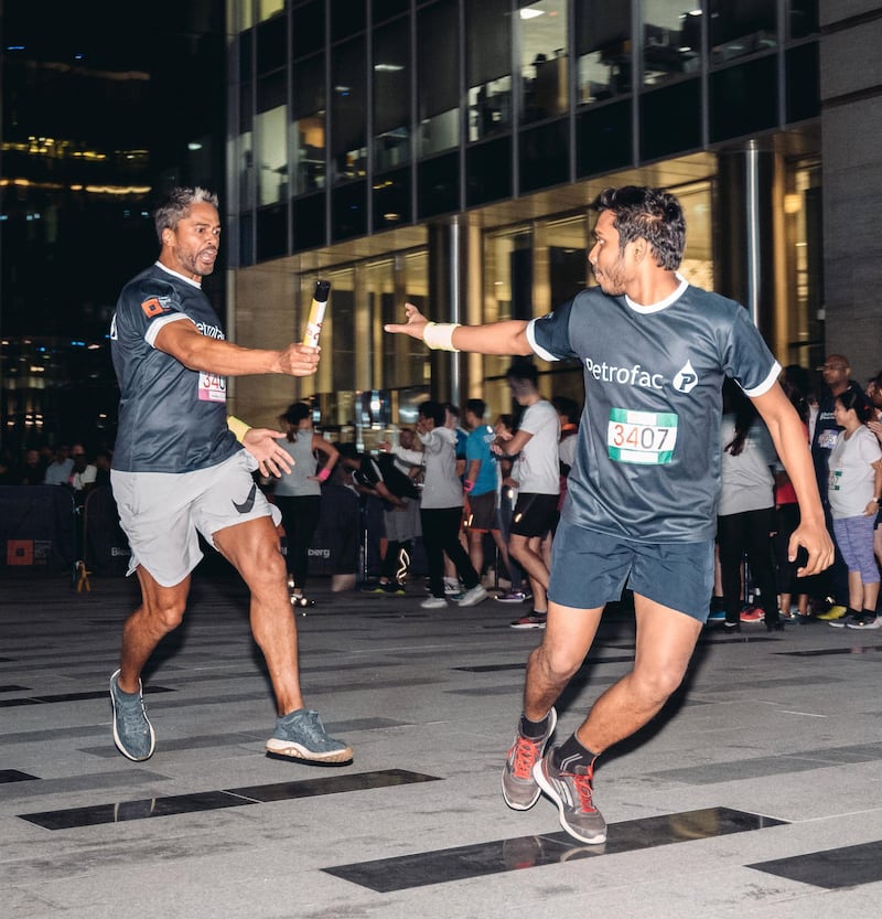 'Team Work makes the dream work' was the mantra of the Bloomberg Square Mile Relay Dubai 2020 race.