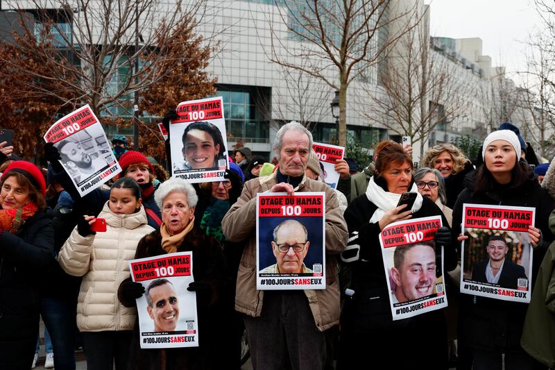 The '100 days, 100 voices' rally in front of the Opera Bastille in Paris. Reuters