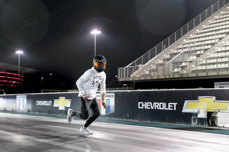 ABU DHABI, UNITED ARAB EMIRATES - JANUARY 17, 2019.

EVRT Drag Race in Yas Marina Circuit.

(Photo by Reem Mohammed/The National)

Reporter: ADAM WORKMAN
Section:  SP