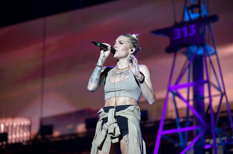 Skylar Grey delighted fans with her vocal range, backed by an incredible string orchestra. Courtesy of Flash Entertainment