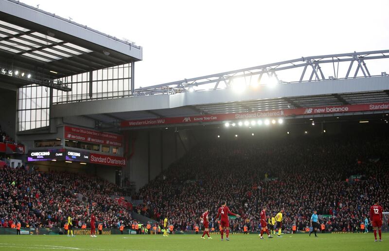 General view of Anfield. Reuters