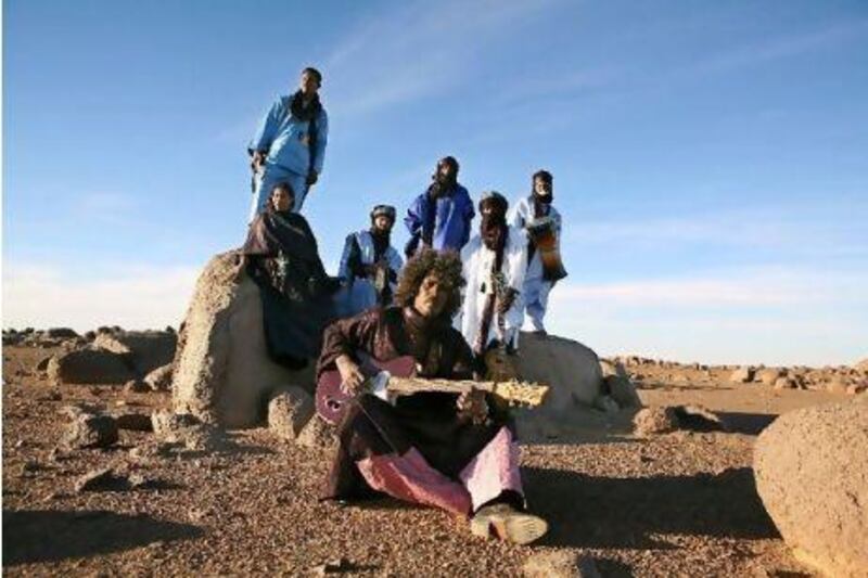 Tinariwen are the leading musical ambassadors of the Touareg culture of the southern Sahara. Courtesy of Tinariwen