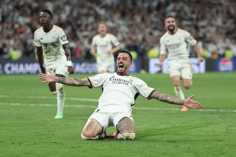 (On for Valverde 81’) Fairy-tale introduction for veteran who scored two close-range finishes in matter of minutes to take Real through to 18th European Cup final. AFP