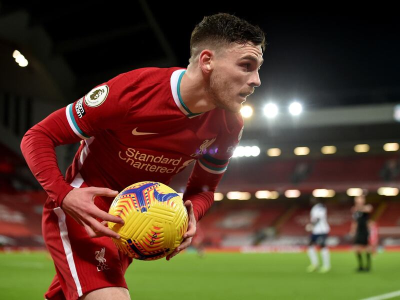 Left-back: Andrew Robertson (Liverpool) – Surged forward to great effect and set up one of Roberto Firmino’s brace in the 7-0 thrashing of Crystal Palace. EPA