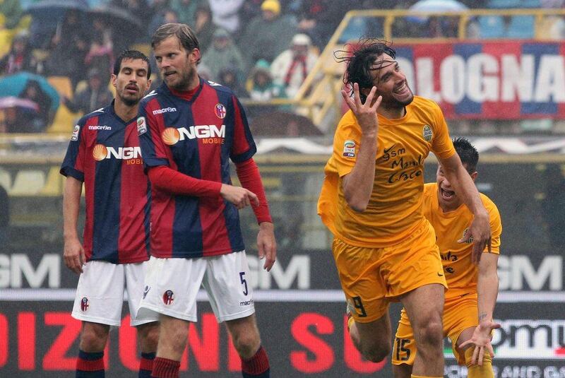 Verona, in yellow, have played excellent football since being promoted to Serie A football.