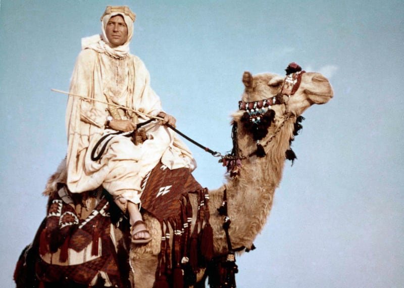 Peter O'Toole in Lawrence of Arabia. Courtesy Columbia Pictures