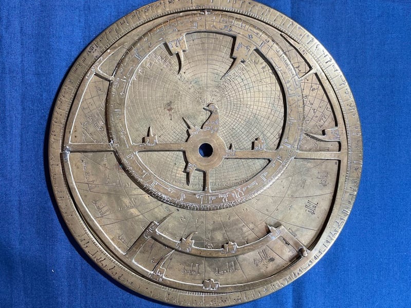 The Verona astrolabe, which has inscriptions in Hebrew and Arabic, is thought to have been taken across Europe and North Africa. Photo: Federica Gigante