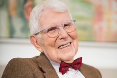 This April 14, 2016, image, Courtesy of Beck Institute for Cognitive Behavior Therapy shows, US psychiatrist Aaron T. Beck, considered the father of cognitive therapy. - Beck died on November 1, 2021, at age 100. He died at his home in Philadelphia, according to a statement from his daughter Judith Beck, the president of the Beck Institute. "My father dedicated his life to the development and testing of treatments to improve the lives of countless people throughout the world facing health and mental health challenges," she said. (Photo by Handout / 2016 Moonloop Photography, Courtesy of Beck Institute for Cognitive Behavior Therapy / AFP) / RESTRICTED TO EDITORIAL USE - MANDATORY CREDIT "AFP PHOTO / 2016 Moonloop Photography, Courtesy of Beck Institute for Cognitive Behavior Therapy" - NO MARKETING - NO ADVERTISING CAMPAIGNS - DISTRIBUTED AS A SERVICE TO CLIENTS