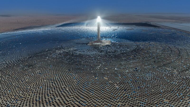 One of Dewa’s key renewable energy projects is the Mohammed bin Rashid Al Maktoum Solar Park, the largest single-site solar park in the world. Photo: Mohammed bin Rashid Al Maktoum Solar Park