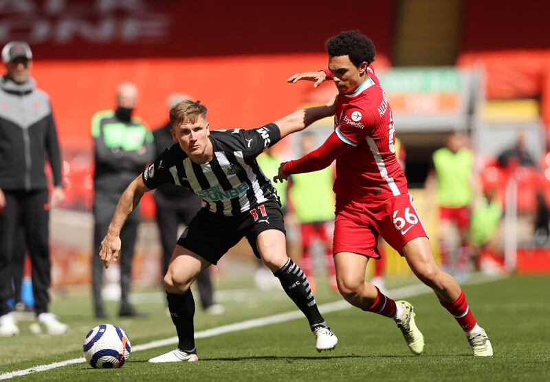 Matt Ritchie - 4. The 31-year-old got caught in a mismatch with Salah for the opening goal and was badly outmuscled. He should have done better in second half when in a crossing position in the opposition area. AP