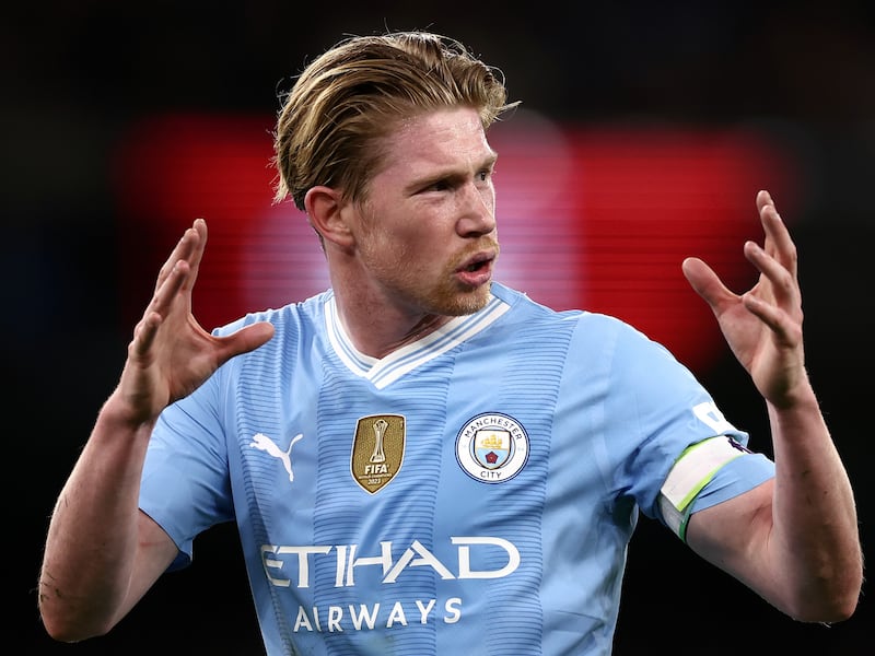 Kevin De Bruyne made his first start for Manchester City since the opening weekend of the Premier League season against Burnley. Getty Images