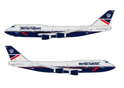 The Landor livery on a Boeing 747. Courtesy British Airways