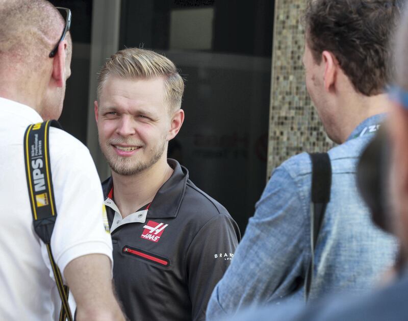 Abu Dhabi, U.A.E., November 22, 2018.  
 AUH F1.  Headshots.-- Kevin Magnussen of HAAS F1 Team.
Victor Besa / The National
Section:  NA
Reporter: