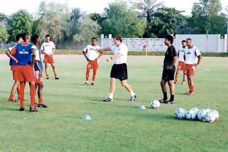 Roy Hodgson during his time as UAE national team manager. Al Ittihad